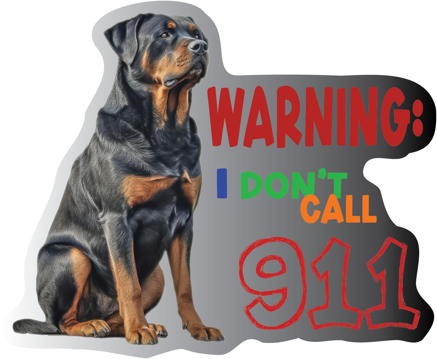Rottweiler Stickers, Ten Vinyl Stickers Supporting Rottweiler, Great Rottweiler Gift, Decorative Stickers