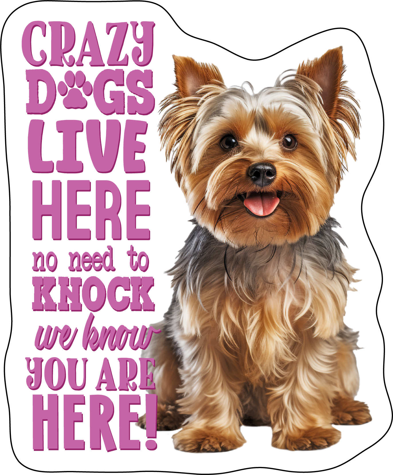 Yorkie Stickers, Ten Vinyl Stickers Supporting Yorkie, Great Yorkie Gift, Decorative Stickers