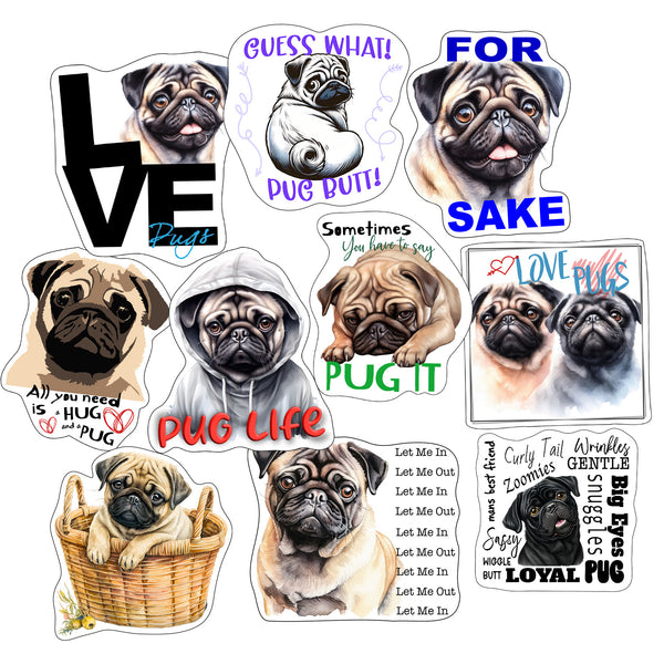 Pug Stickers