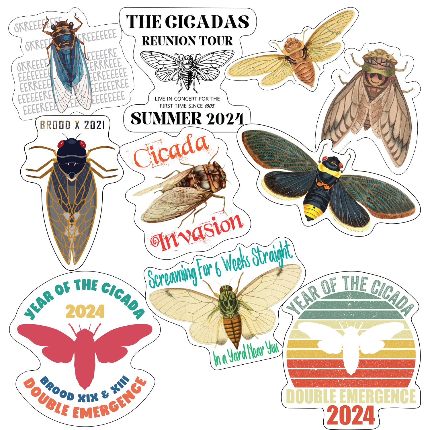 Cicada Stickers