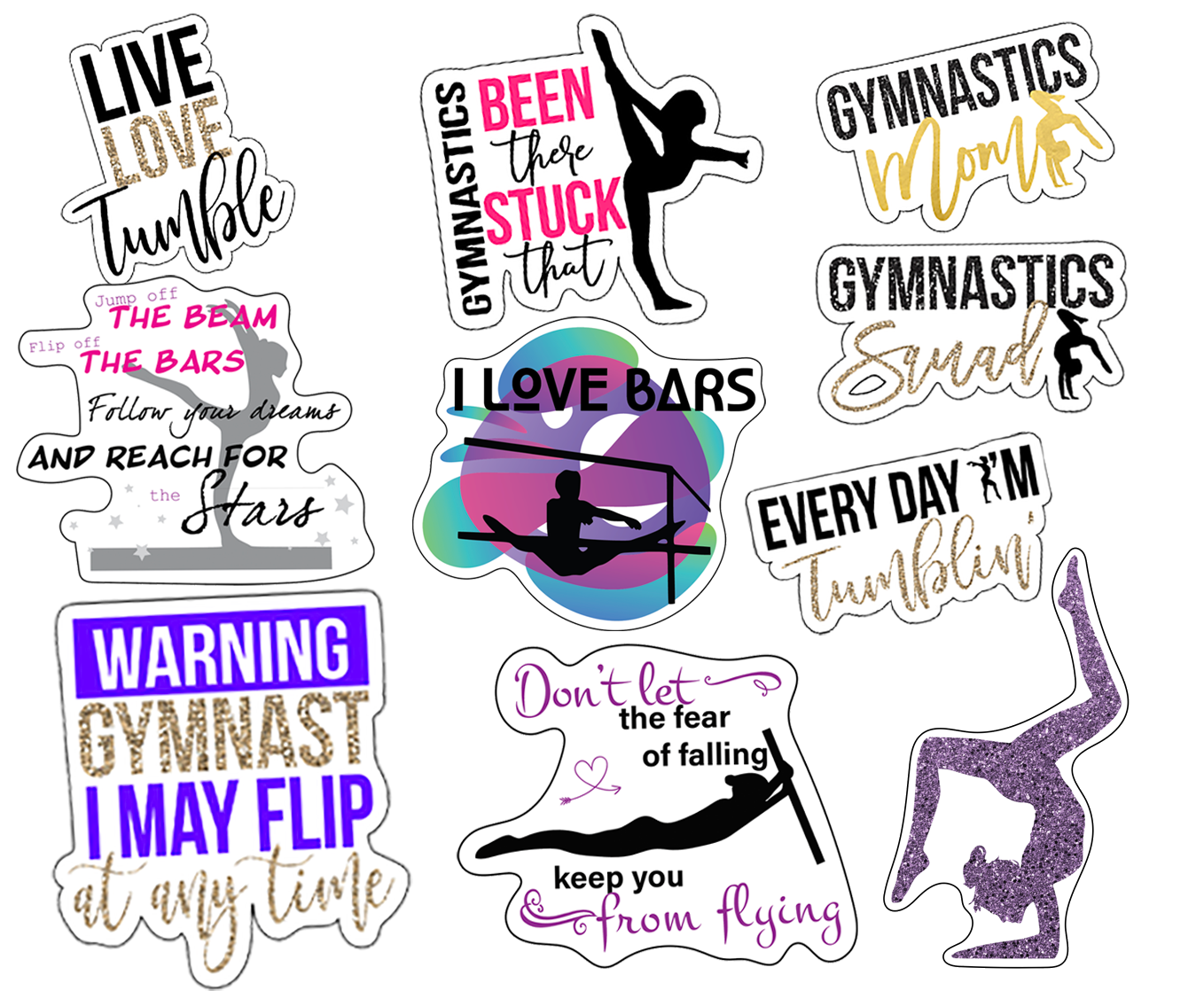 Gymnastics Stickers