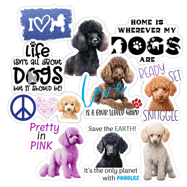 Poodle Stickers