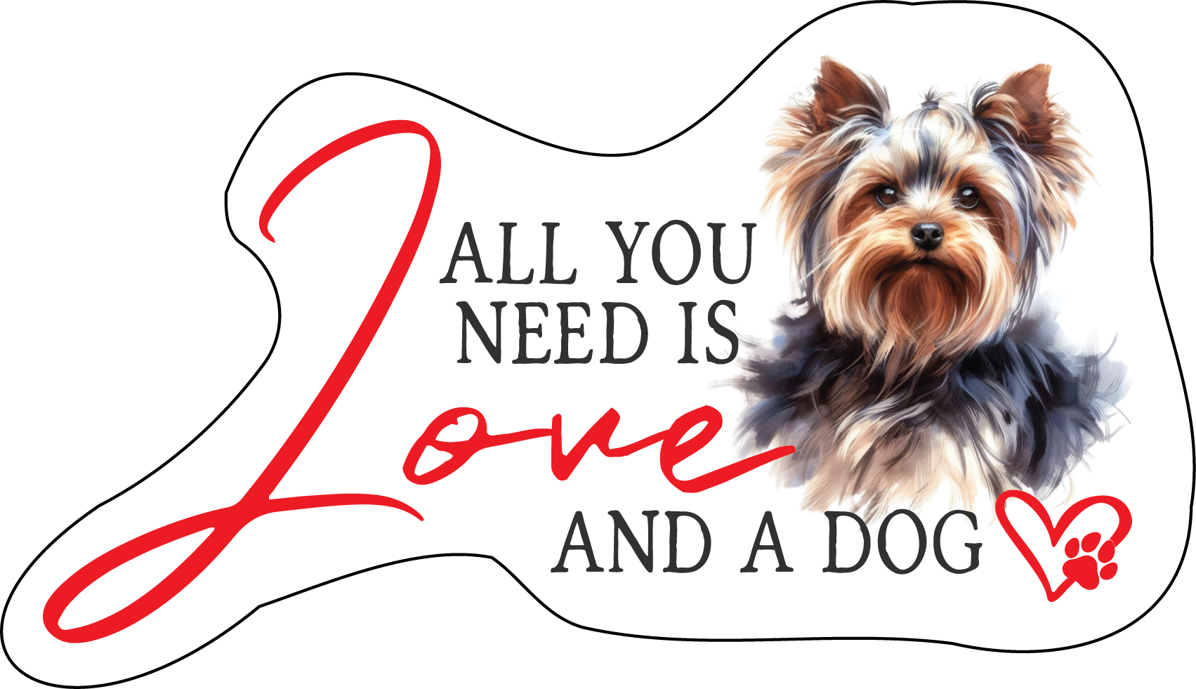 Yorkie Stickers, Ten Vinyl Stickers Supporting Yorkie, Great Yorkie Gift, Decorative Stickers