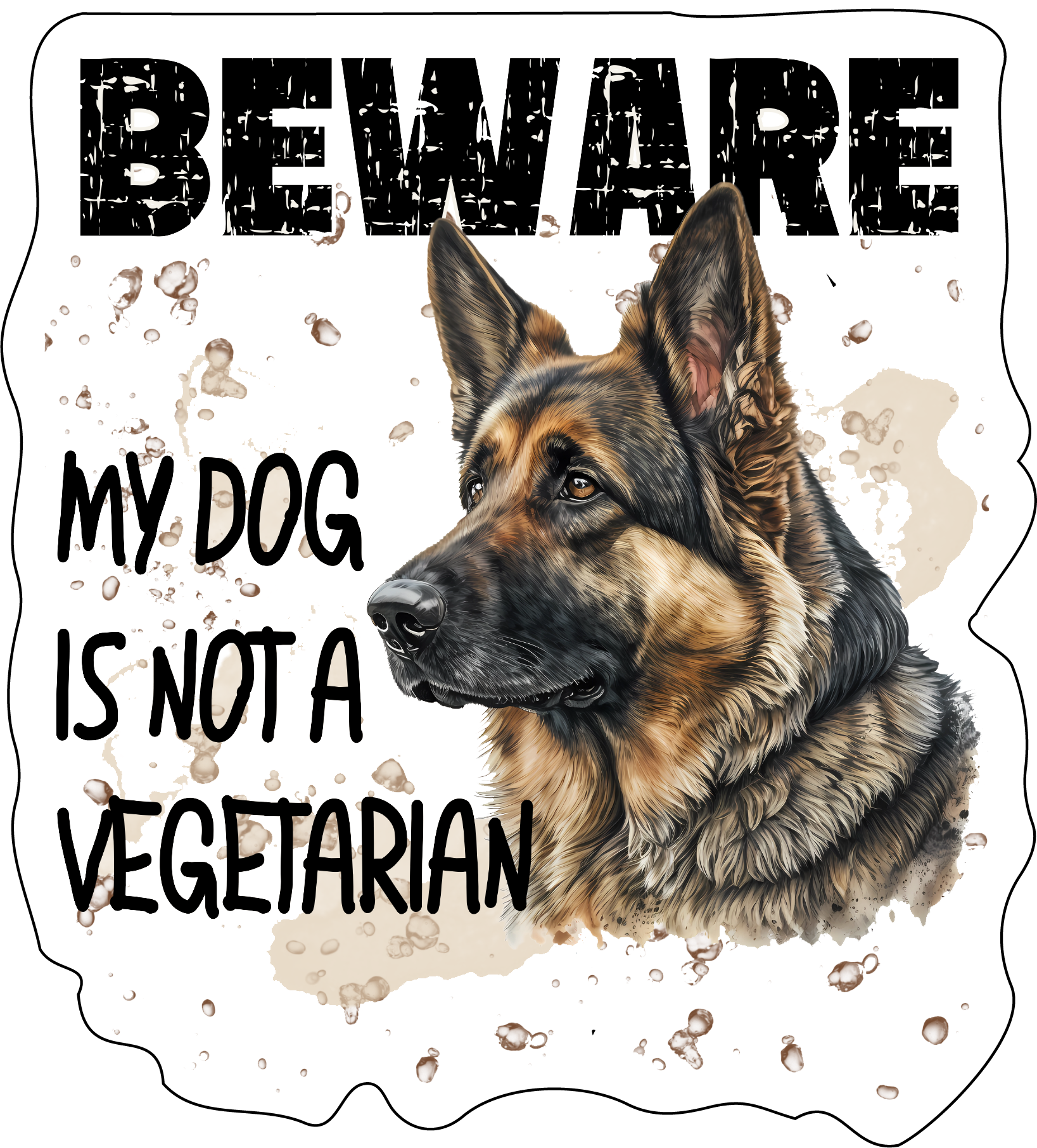German Shepherd Stickers, Ten Vinyl Stickers Supporting German Shepherd, Great German Shepherd Gift, Decorative Stickers