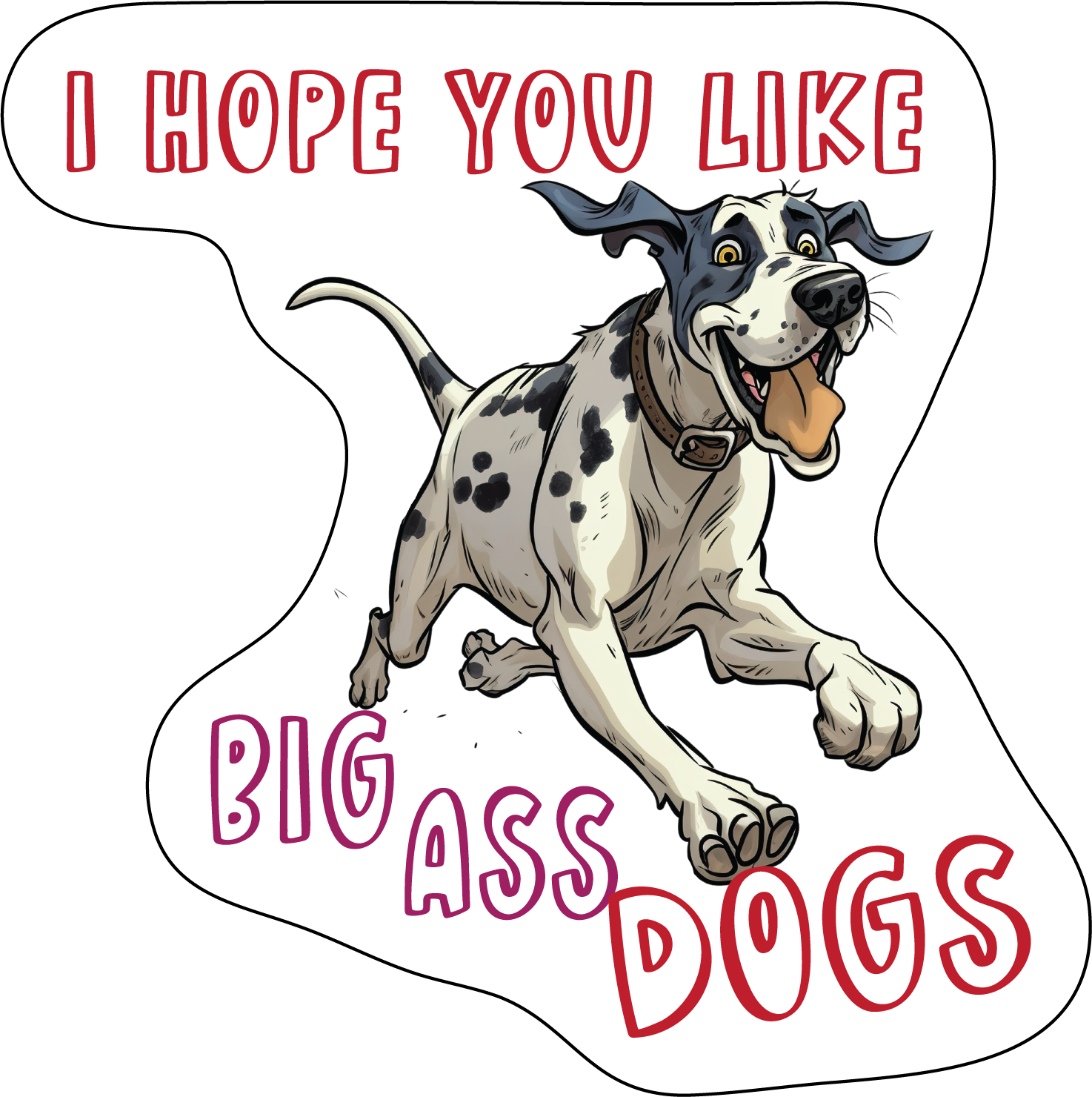 Great Dane Stickers, Ten Vinyl Stickers Supporting Great Dane, Great Great Dane Gift, Decorative Stickers