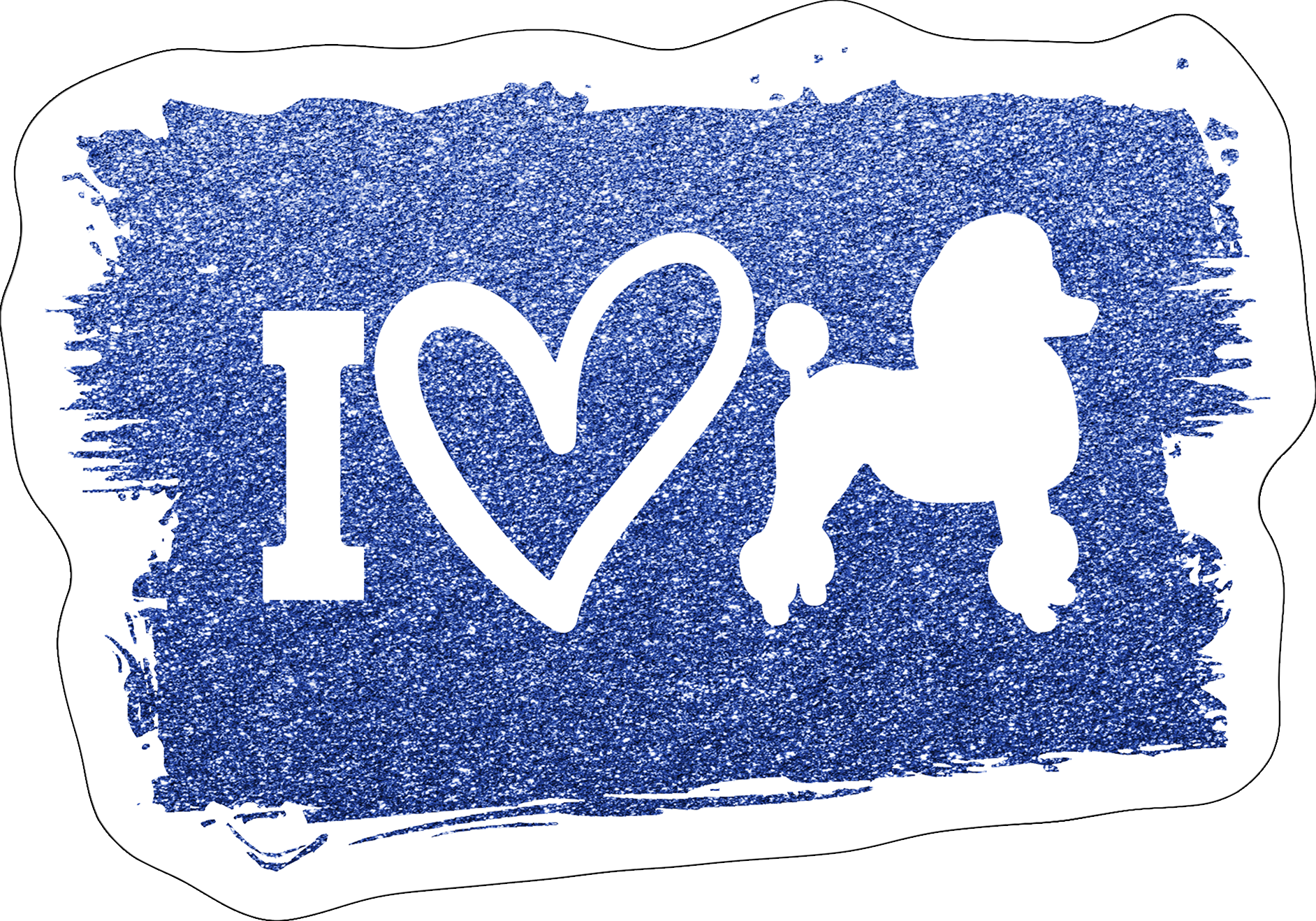 Poodle Stickers, Ten Vinyl Stickers Supporting Poodle, Great Poodle Gift, Decorative Stickers