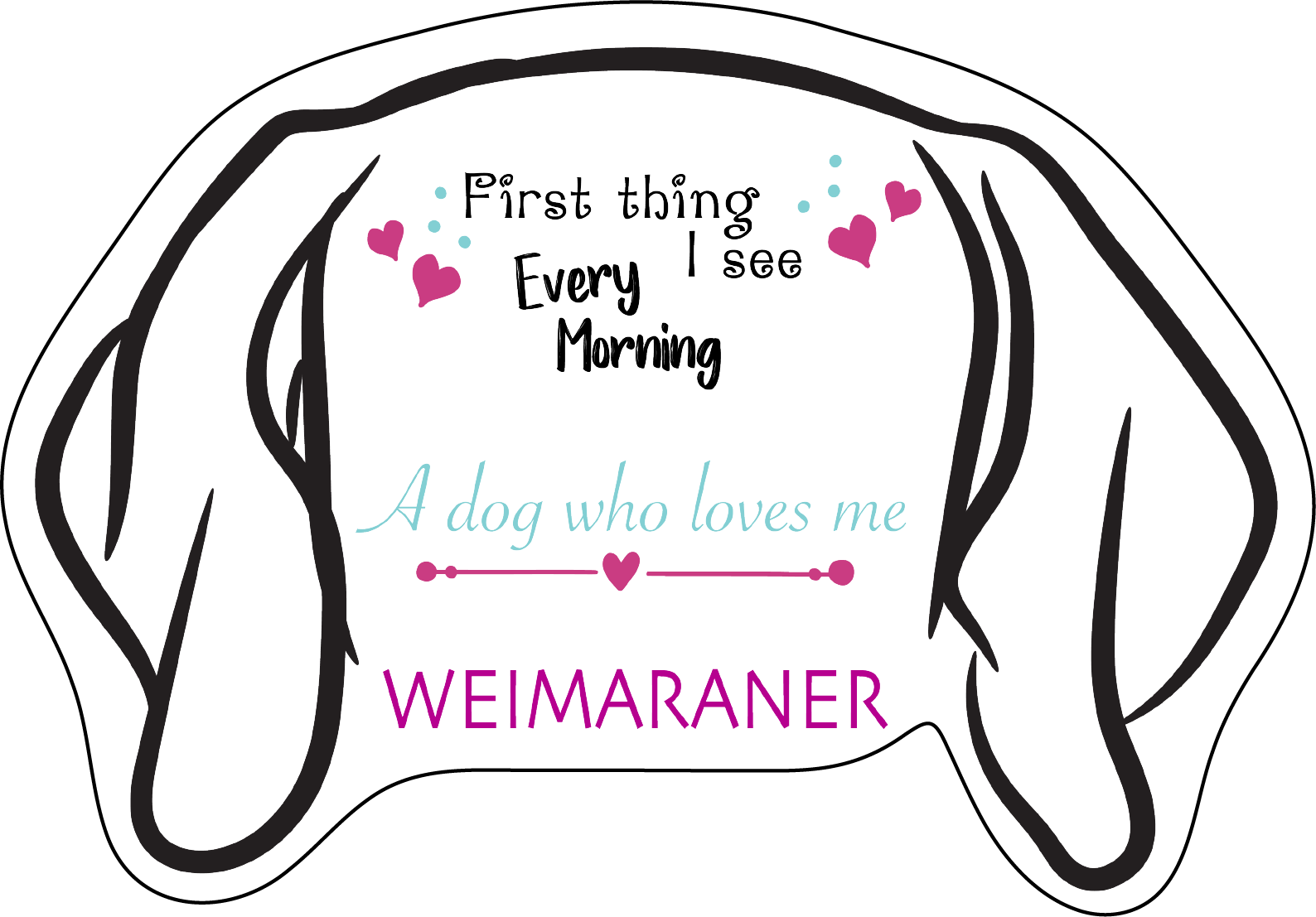 Weimaraner Stickers, Ten Vinyl Stickers Supporting Weimaraner, Great Weimaraner Gift, Decorative Stickers
