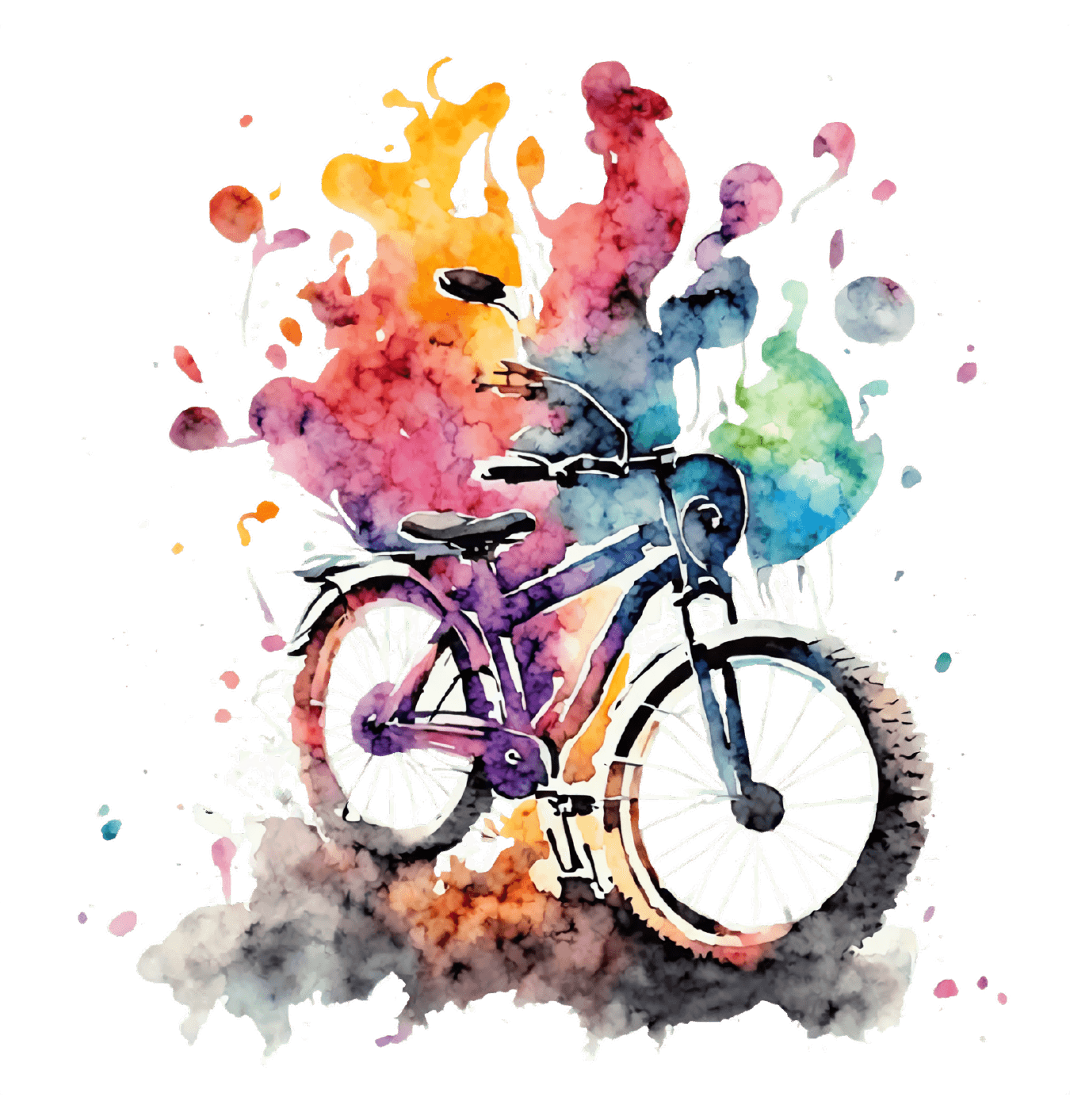 Bicycle Stickers, Ten Vinyl Stickers Supporting  Bicycle, Great  Bicycle Gift, Decorative Stickers