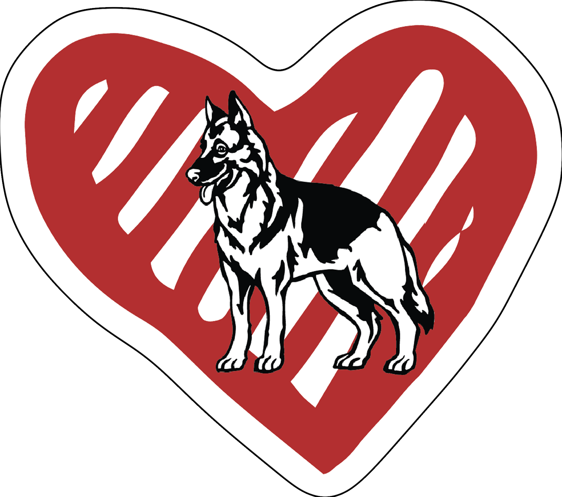 German Shepherd Stickers, Ten Vinyl Stickers Supporting German Shepherd, Great German Shepherd Gift, Decorative Stickers