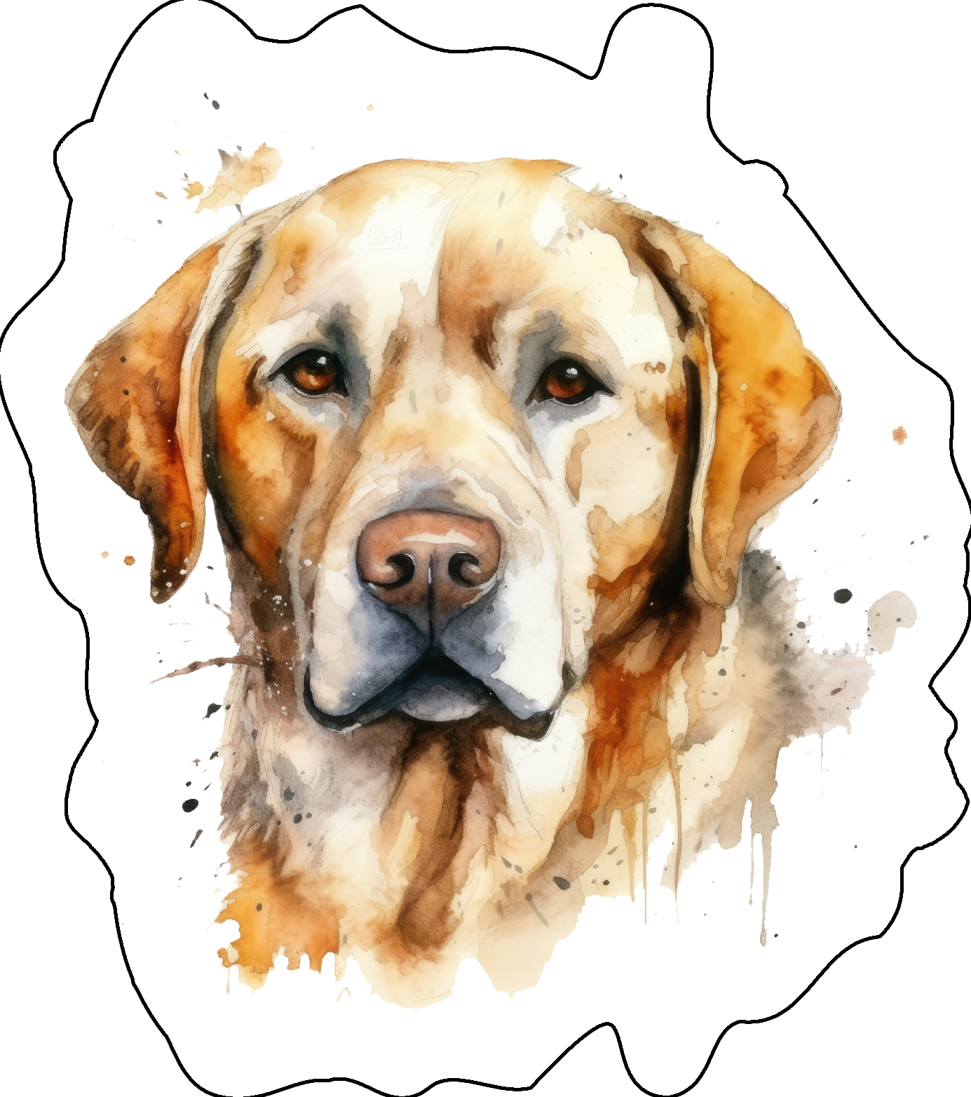 Labrador Stickers, Ten Vinyl Stickers Supporting Labrador, Great Labrador Gift, Decorative Stickers