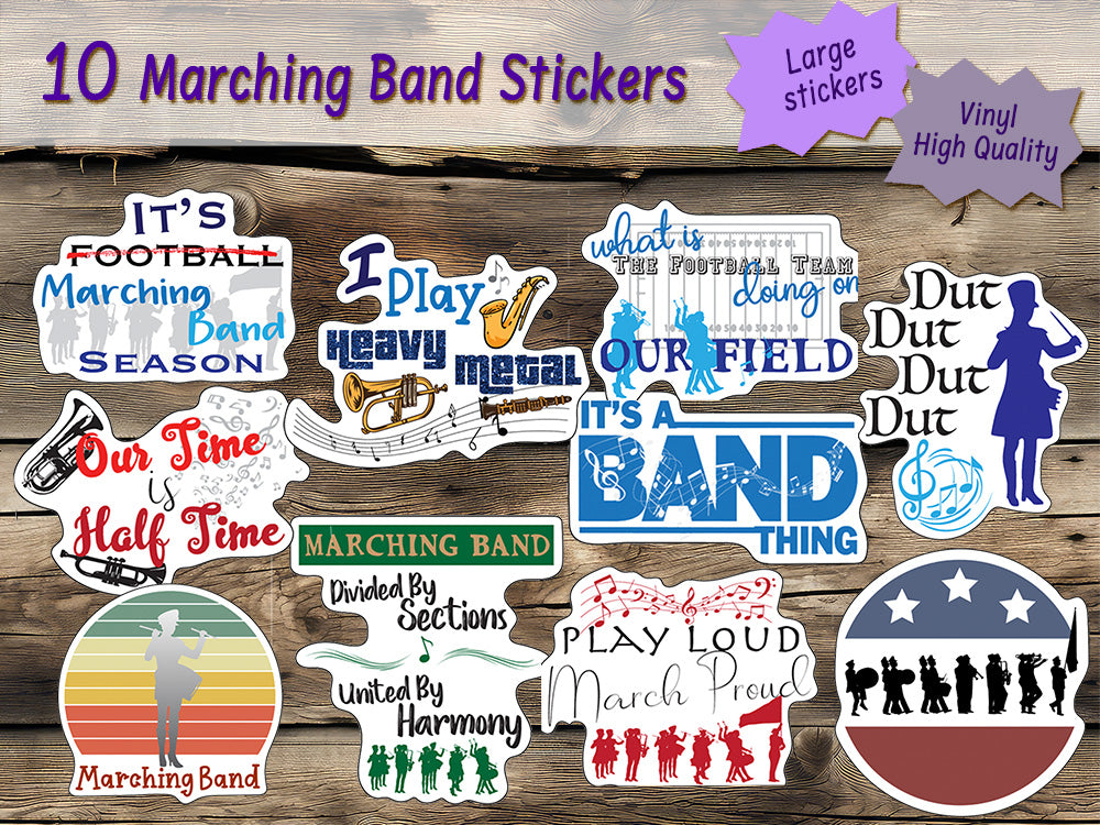Marching Band Stickers