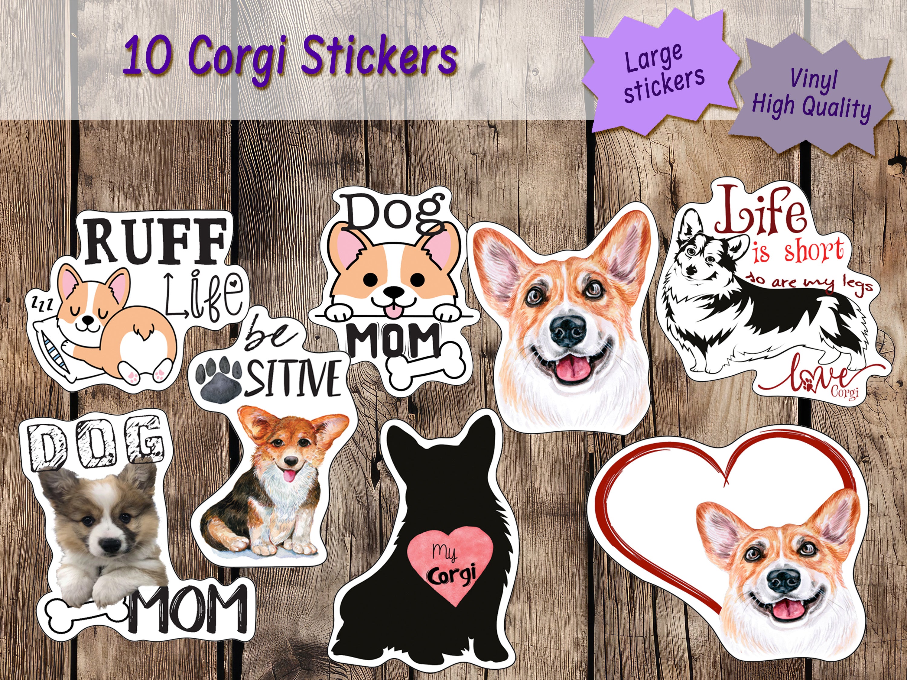 Corgi Stickers