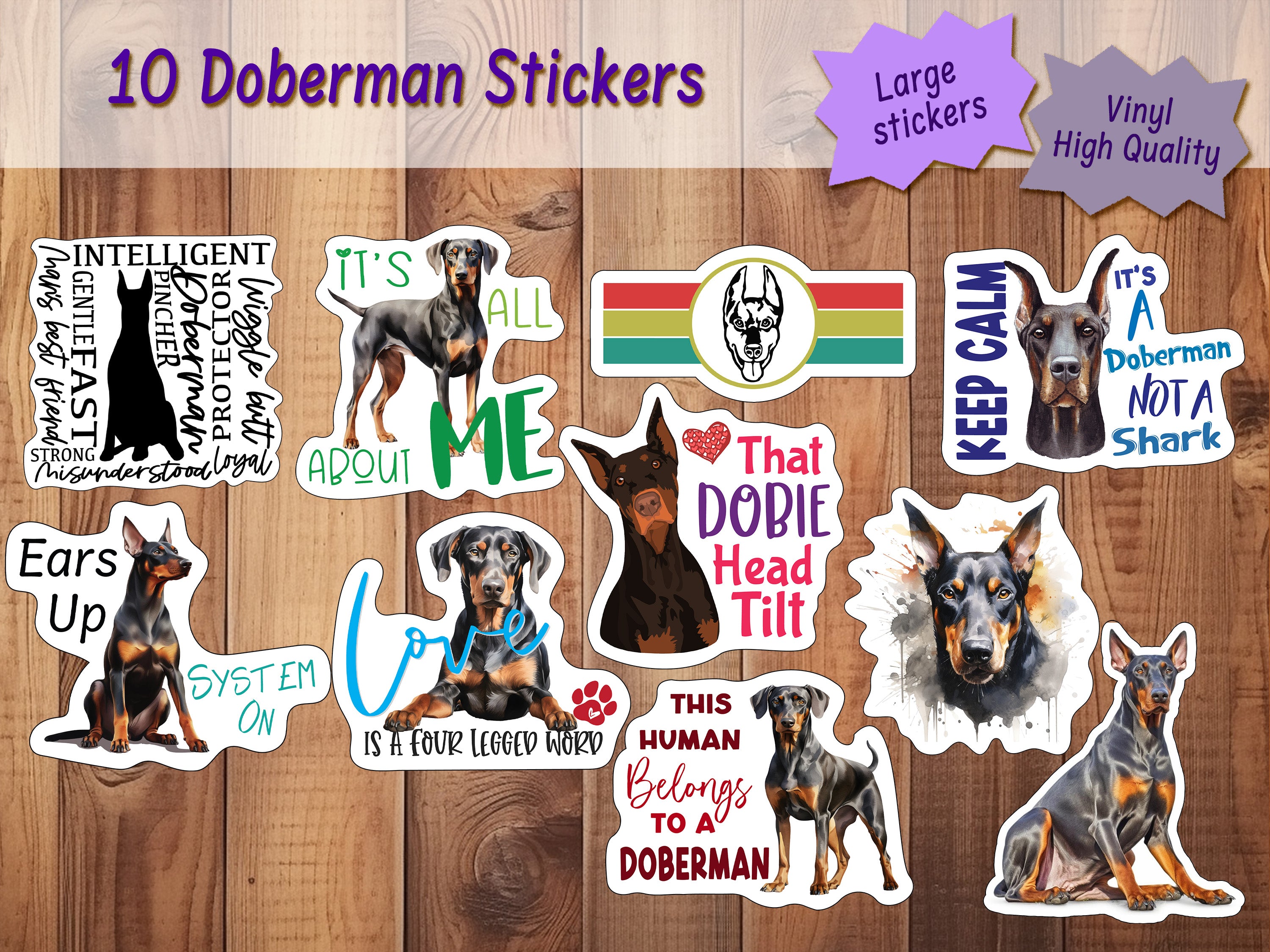 Doberman Stickers