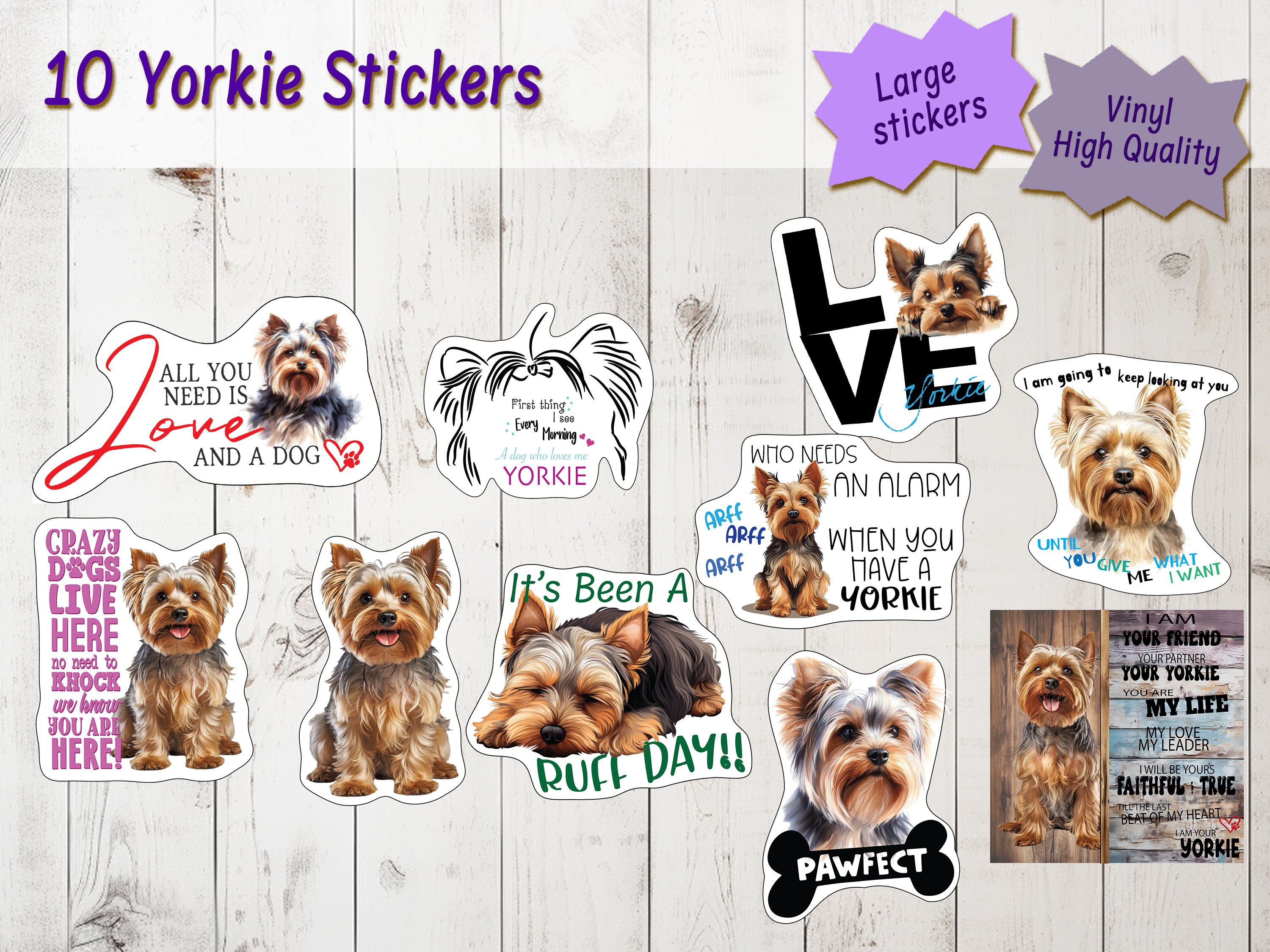 Yorkie Stickers