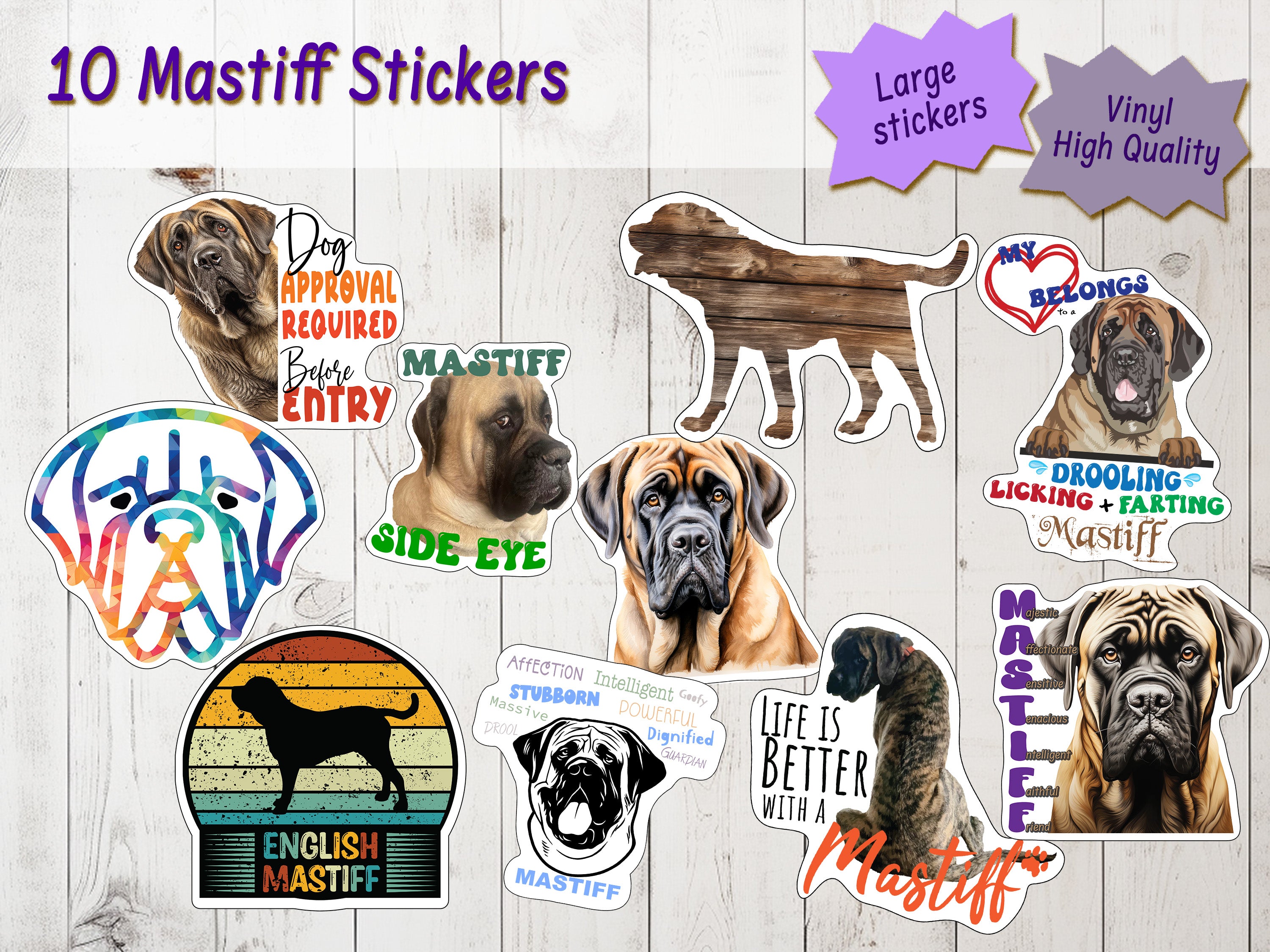 Mastiff Stickers