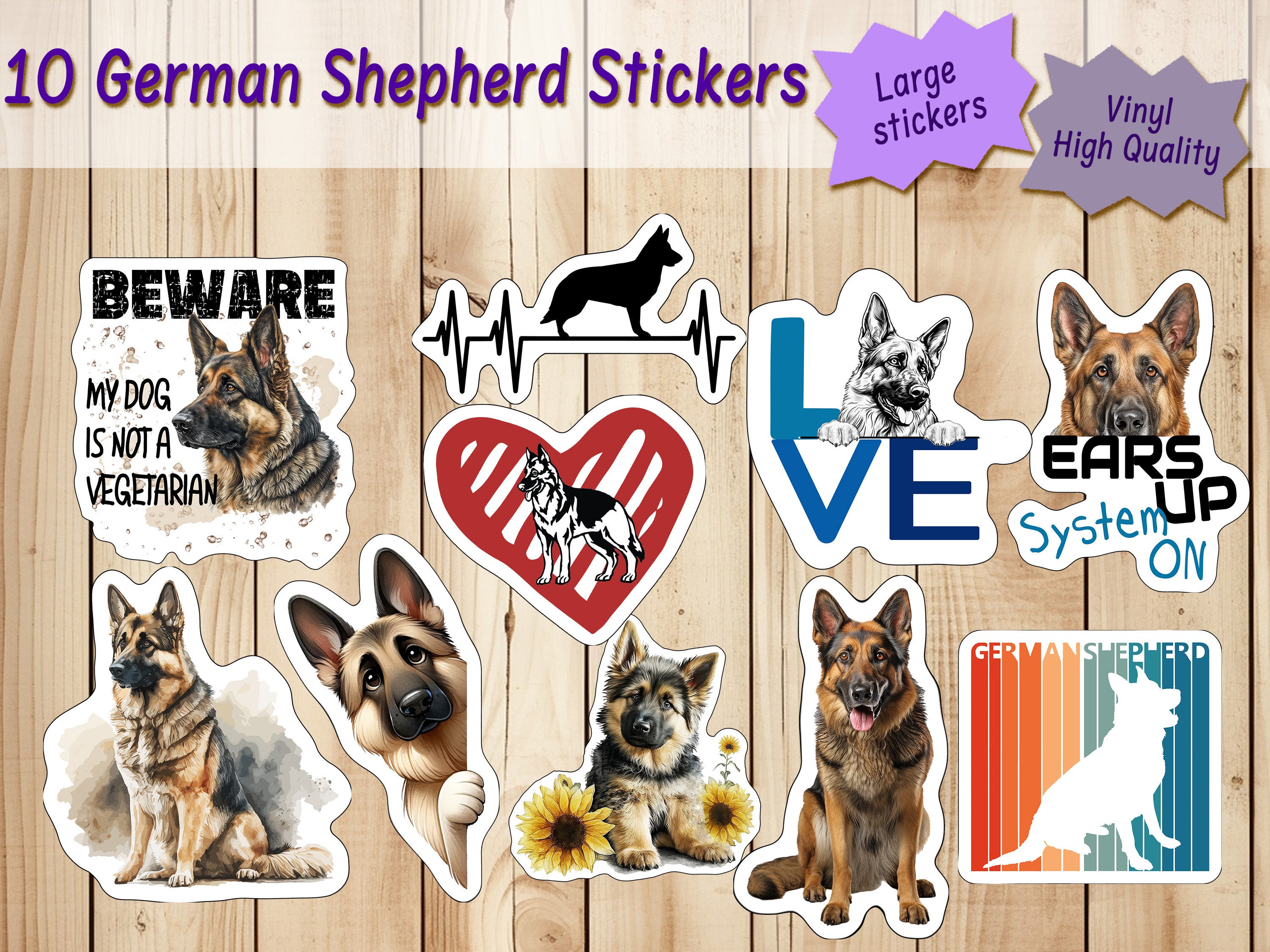 German Shepherd Stickers