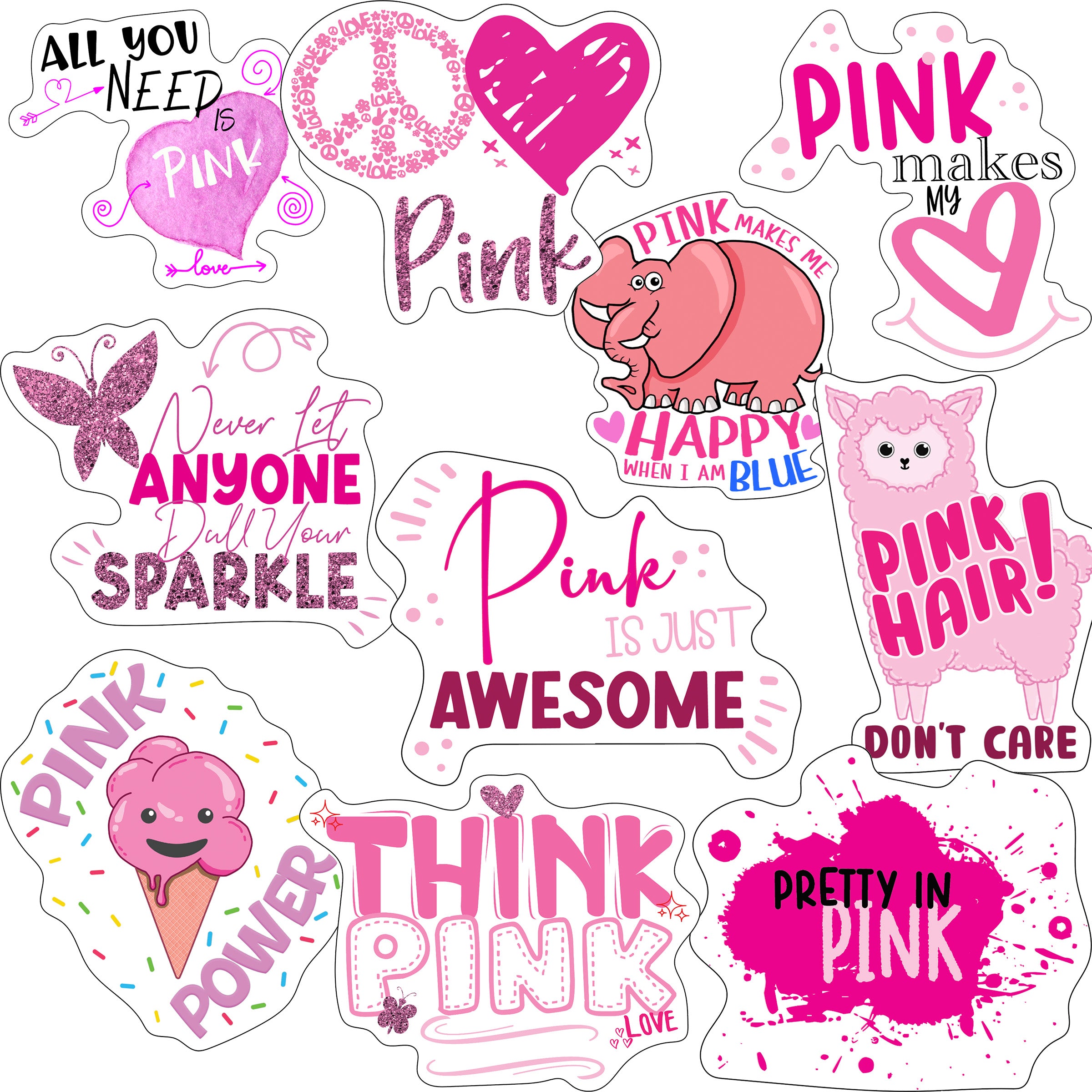 Pink Stickers