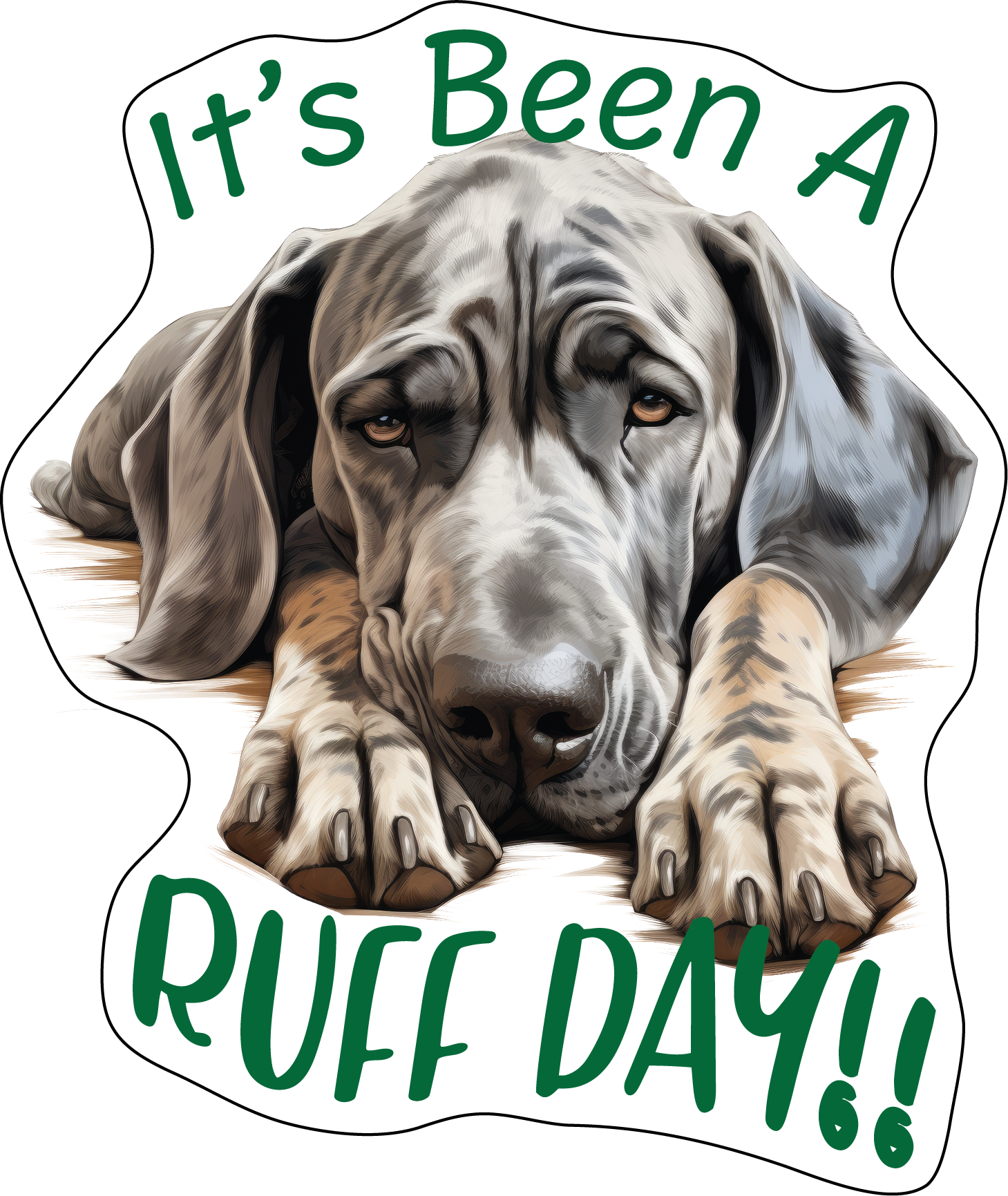 Great Dane Stickers, Ten Vinyl Stickers Supporting Great Dane, Great Great Dane Gift, Decorative Stickers