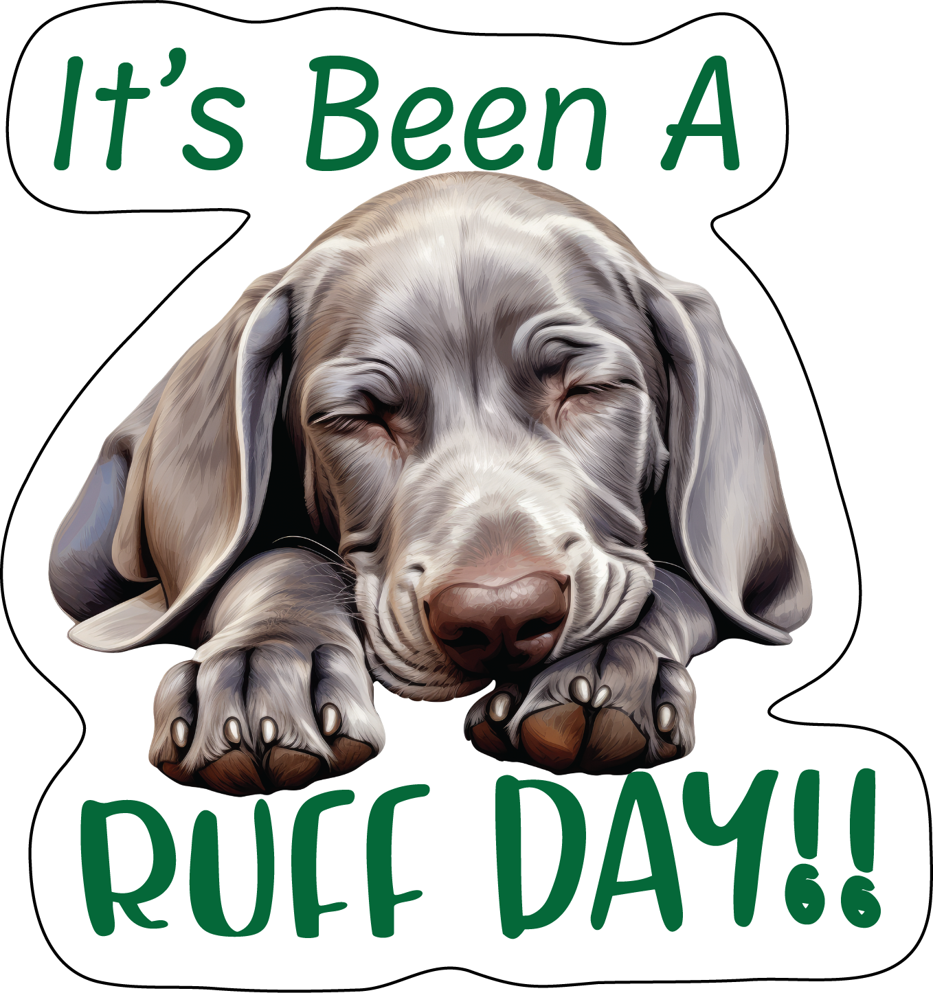 Weimaraner Stickers, Ten Vinyl Stickers Supporting Weimaraner, Great Weimaraner Gift, Decorative Stickers