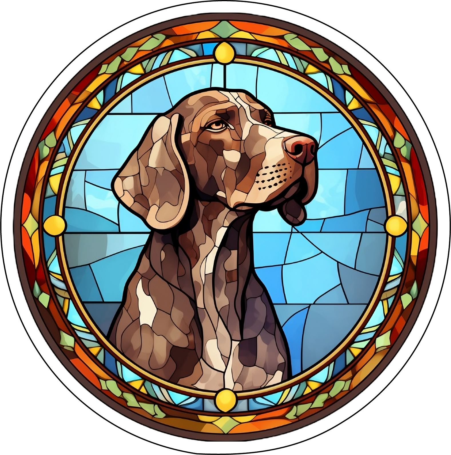 German Shorthair Pointer Stickers, Ten Vinyl Stickers Supporting GSP, Great German Shorthair Gift, Decorative Stickers