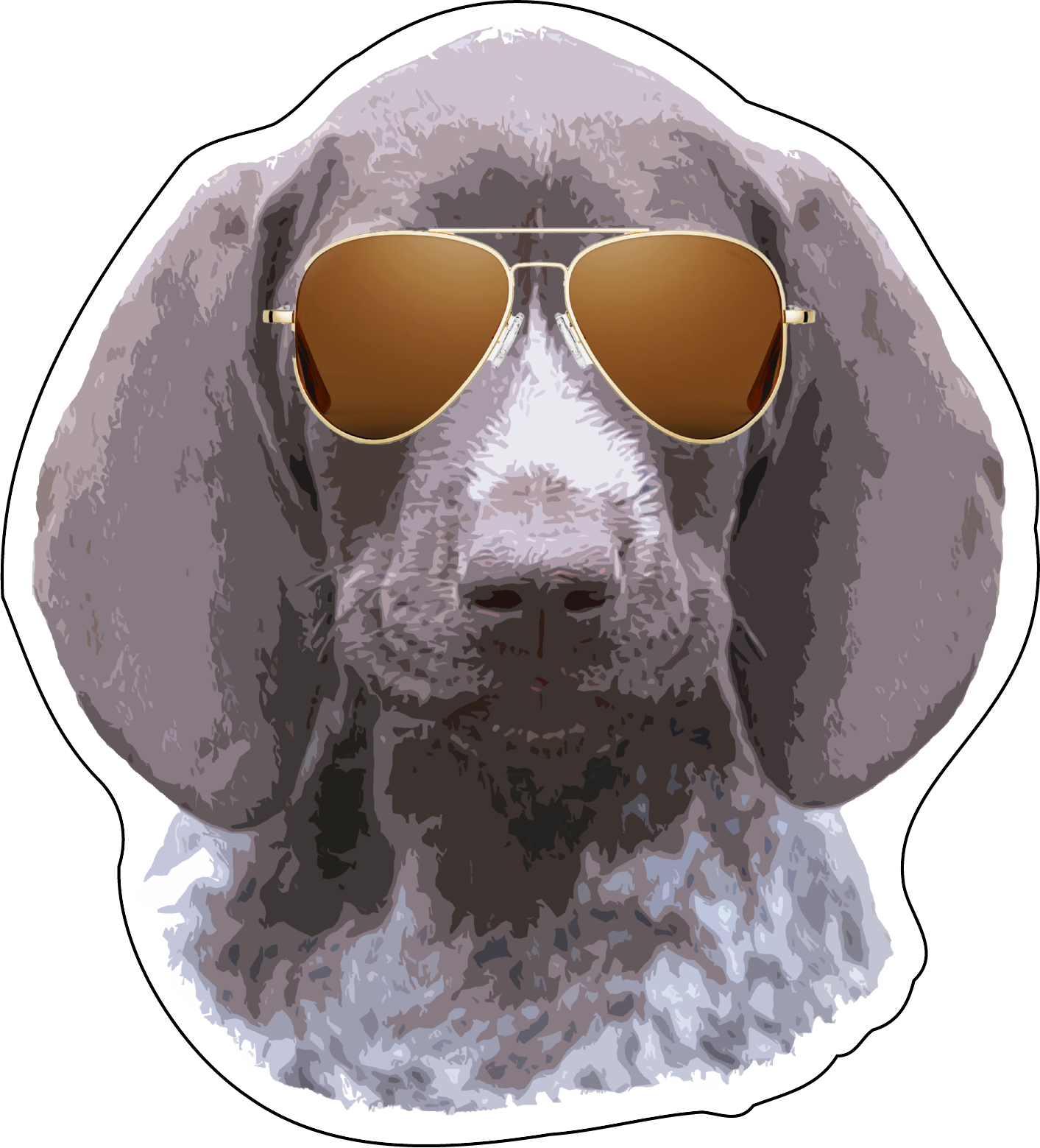 German Shorthair Pointer Stickers, Ten Vinyl Stickers Supporting GSP, Great German Shorthair Gift, Decorative Stickers