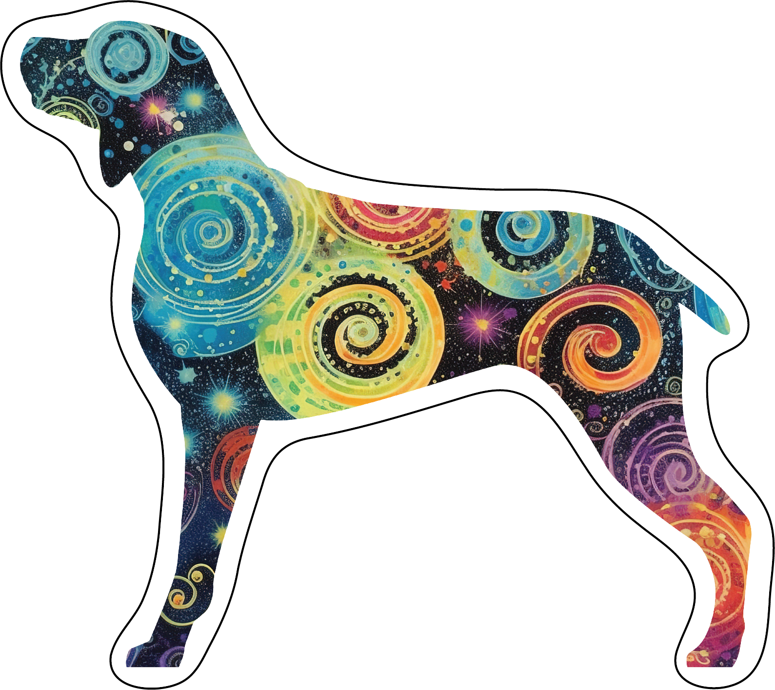 Weimaraner Stickers, Ten Vinyl Stickers Supporting Weimaraner, Great Weimaraner Gift, Decorative Stickers