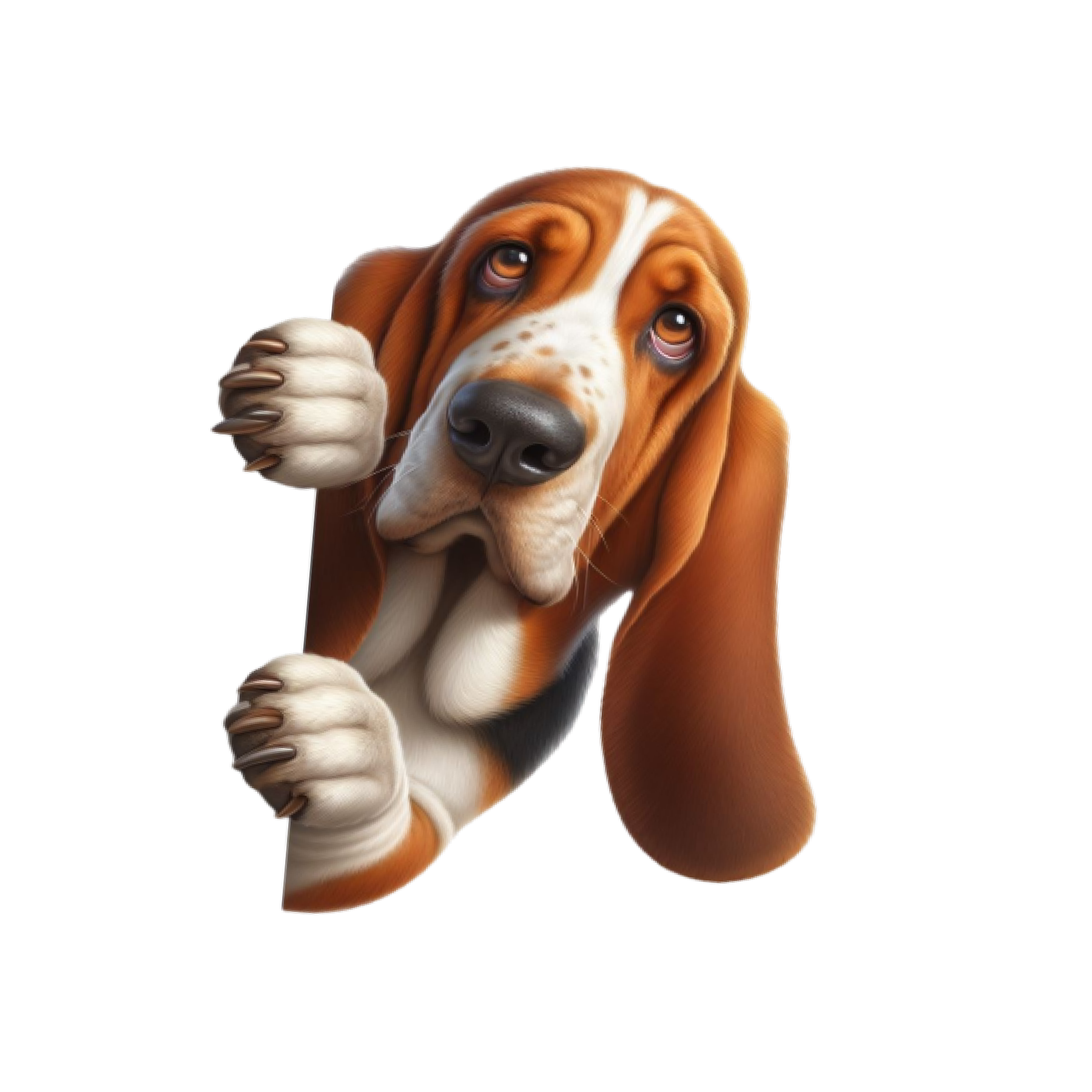 Basset Hound Tumbler and Ten Large Digitally Printed Basset Hound Stickers, Basset Hound Gift for Basset Hound Lovers