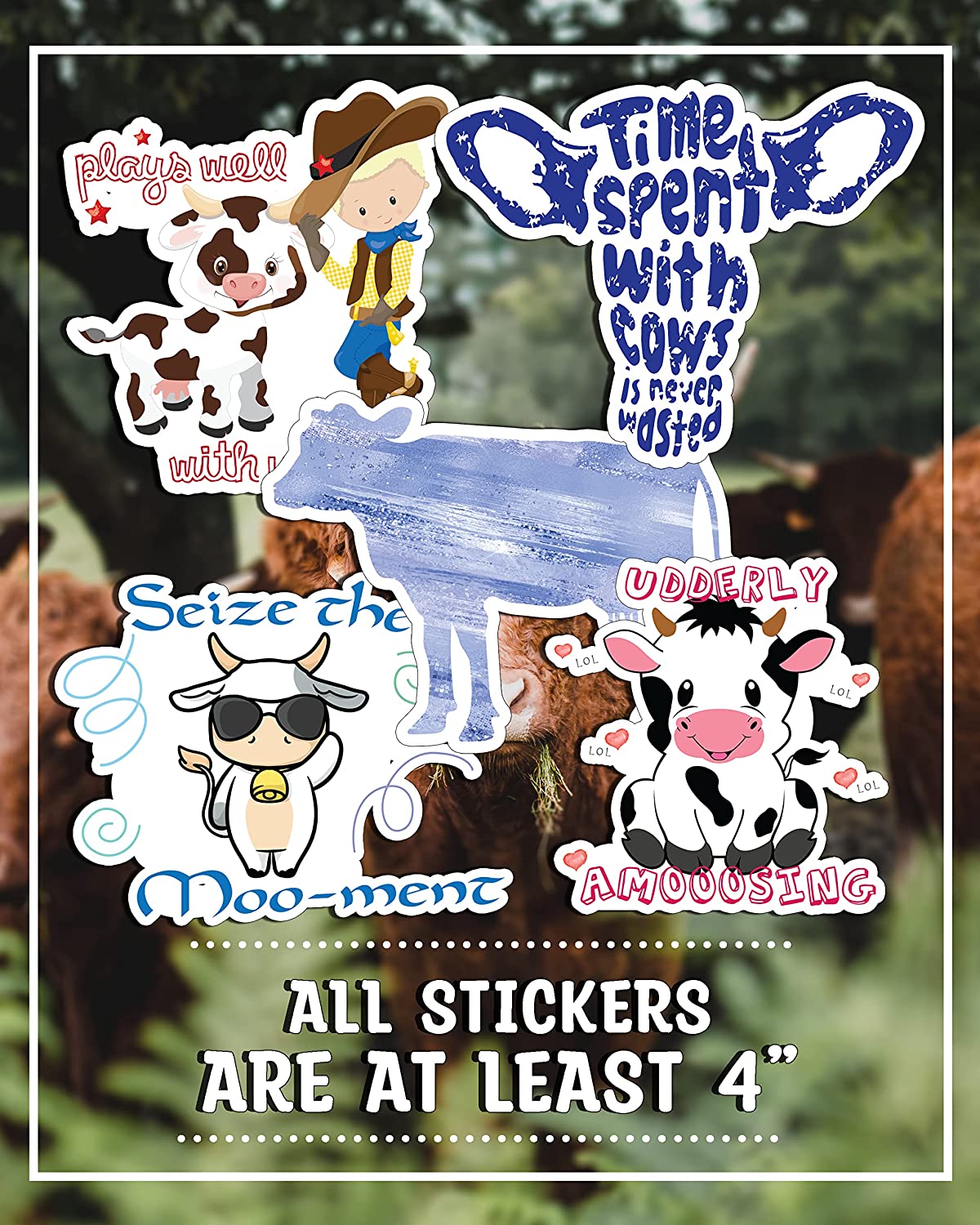 Cow Stickers